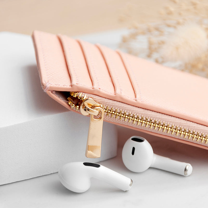 Personalised Monogrammed Sleek Vegan Leather Cardholder