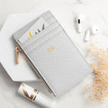 Personalised Monogrammed Sleek Vegan Leather Cardholder