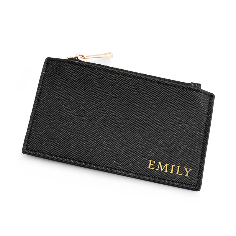 Personalised Sleek Vegan Leather Cardholder