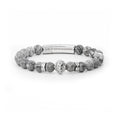 Personalised Men's Silver Lion Jasper Stone Bracelet