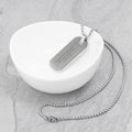 Personalised Silver Men's Dog Tag Necklace
