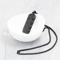 Personalised Men's Black Tyretread Necklace