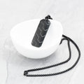 Personalised Men's Black Steel Dog Tag Necklace