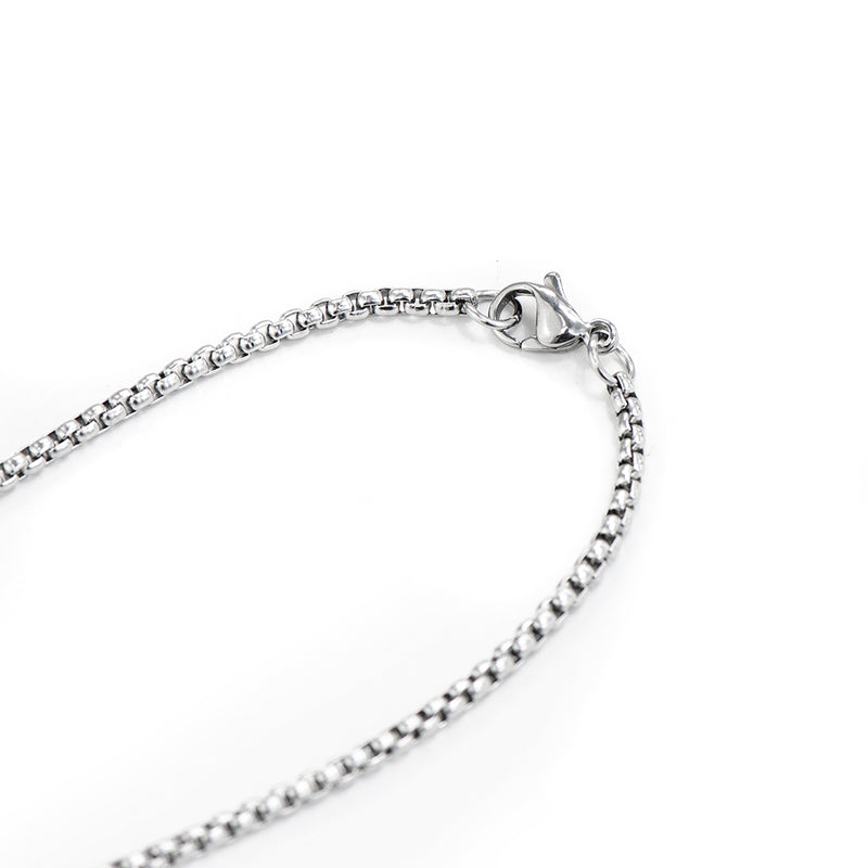 Personalised Men's Brushed Steel Dog Tag Necklace