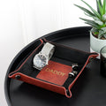Personalised Dad's Luxury Brown Valet Tray