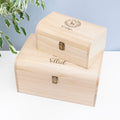 Personalised Christmas Woodland Keepsake Chest