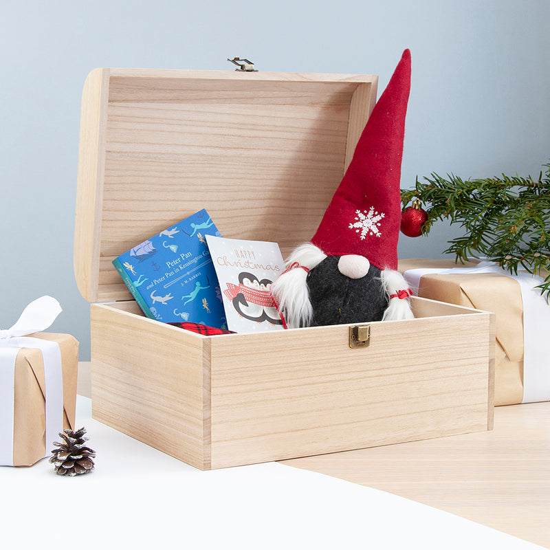 Personalised Christmas Scene Keepsake Chest