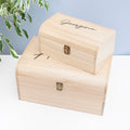 Personalised Engraved Name Keepsake Chest