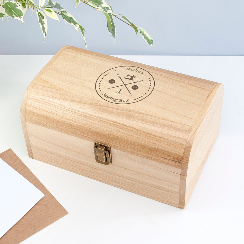 Personalised Engraved Sewing Chest