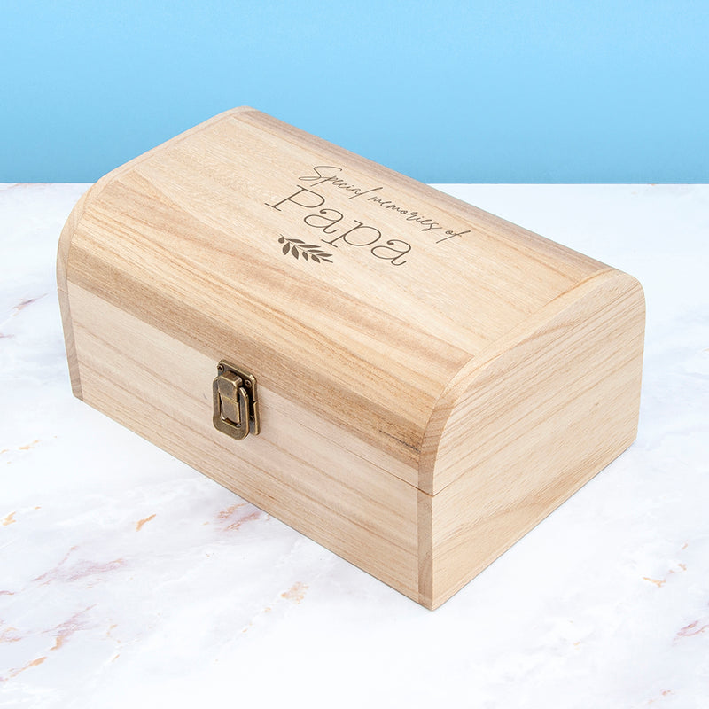 Personalised In Loving Memory Keepsake Chest