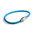 Personalised Men's Travel Compass Woven Leather Bracelet
