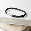 Personalised Men's Infinity Capsule Leather Bracelet