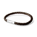 Personalised Men's Infinity Capsule Leather Bracelet
