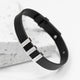 Personalised Men's Soho Tag Black Leather Bracelet