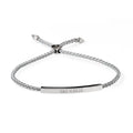 Personalised Silver Identity Rope Bracelet