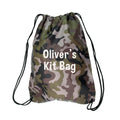 Personalised Kids Camo Drawstring Bag