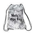 Personalised Kids Camo Drawstring Bag