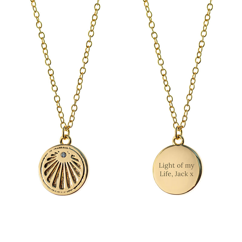 Personalised Sunburst Necklace