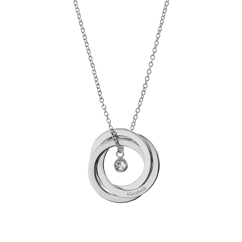Personalised Russian Ring Necklace