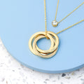 Personalised Russian Ring Layered Necklace