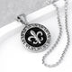 Personalised Men's Fleur-de-lis Pendant Necklace
