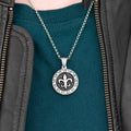 Personalised Men's Fleur-de-lis Pendant Necklace
