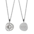 Personalised Men's Compass Amulet Necklace