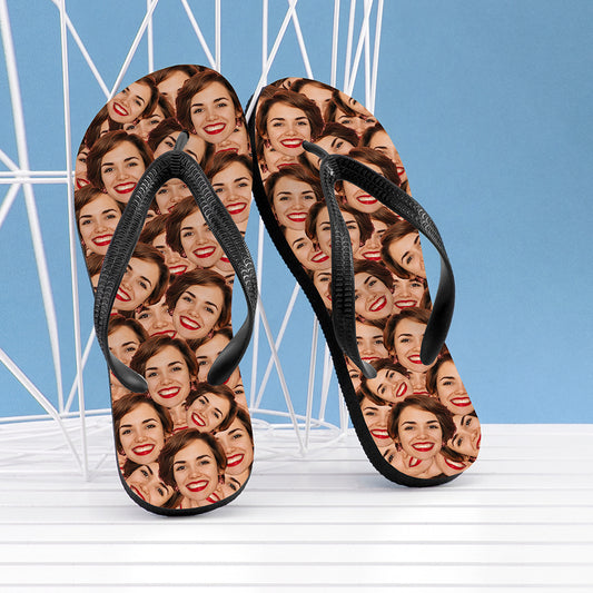 Personalised Photo Flip Flops