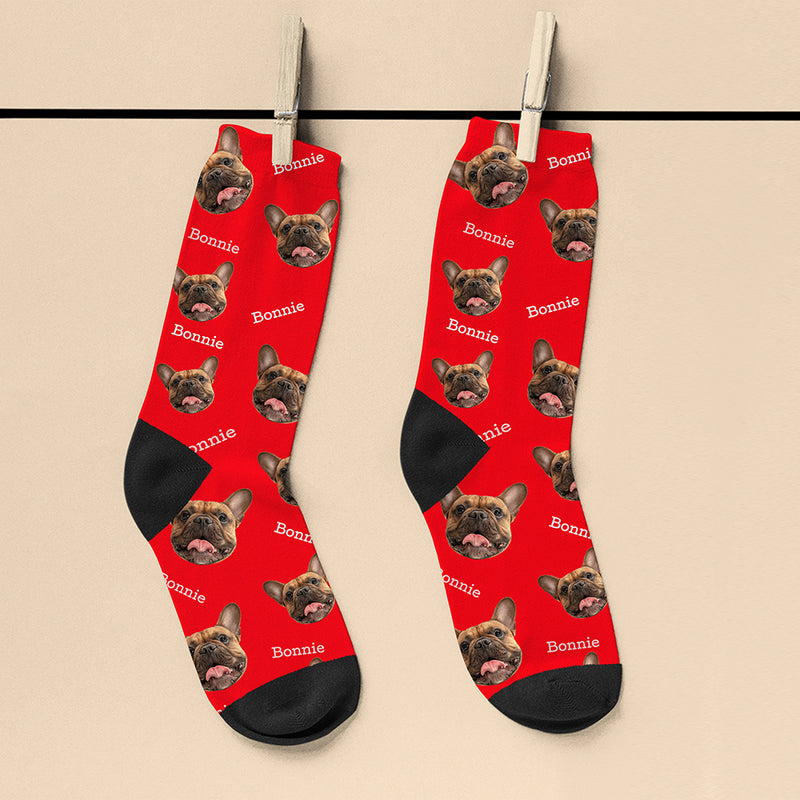 Personalised Pet Face Socks