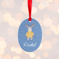 Personalised Festive Moose Christmas Decoration