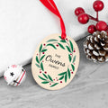 Personalised Family Wreath Christmas Decoration