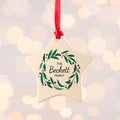 Personalised Family Wreath Christmas Decoration