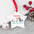 Personalised Winter Scene Ceramic Decoration