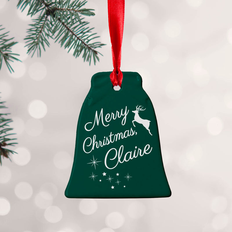 Personalised Merry Christmas Decoration