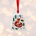 Personalised Scandi Fox Christmas Decoration