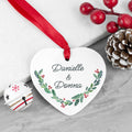 Personalised Couples Wreath Christmas Decoration