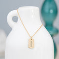 Personalised Gold Name Tag Necklace