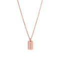 Personalised Rose Gold Name Tag Necklace