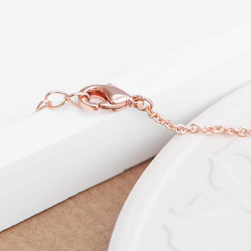 Personalised Rose Gold Name Tag Necklace