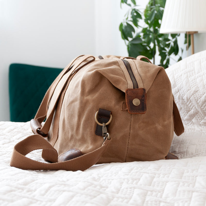Luxury Waxed Canvas Holdall