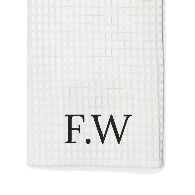 Personalised Monogrammed Waffle Golf Towel