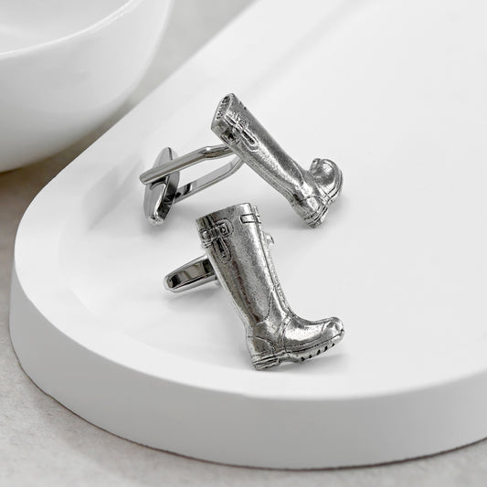 Men's Large Wellington Boot Cufflinks