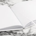 Personalised Luxury Medium White Leather Guest Book