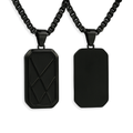 Personalised Men’s Contemporary Dog Tag Necklace