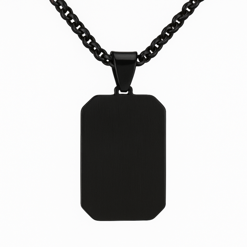 Personalised Men’s Contemporary Dog Tag Necklace