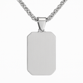 Personalised Men’s Contemporary Dog Tag Necklace