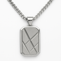 Personalised Men’s Contemporary Dog Tag Necklace