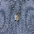 Personalised Men’s Contemporary Dog Tag Necklace