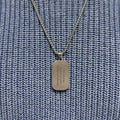 Personalised Men’s Contemporary Dog Tag Necklace