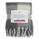 Personalised Chequered Mohair Feel Blanket